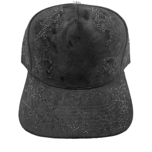 Black Rhinestone Cap